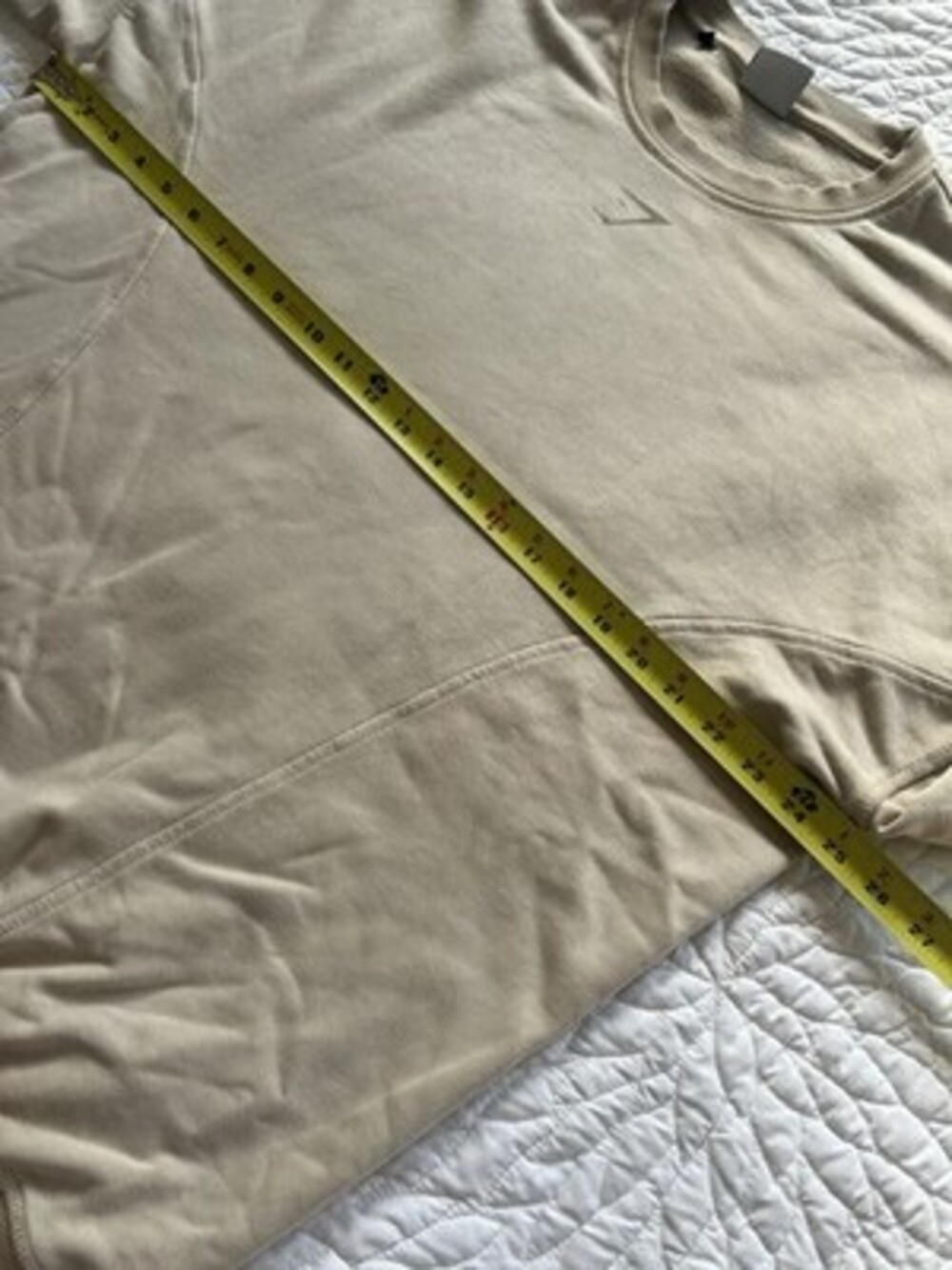 Gymshark Crewneck Sweatshirt Size L Tan Sportswear - Picture 5 of 9